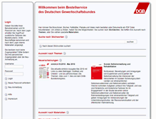 Tablet Screenshot of dgb-bestellservice.de